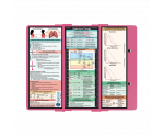 WhiteCoat Clipboard® Trifold - Pink Respiratory Therapy Edition